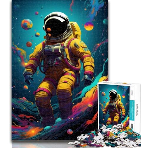 1000-teiliges Astronauten-Puzzle für Teenager, Lernspiele, Heimdekoration, Geschenk für die ganze Familie, 26x38cm von GOIUYTGM