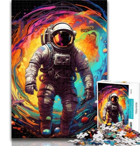 1000-teiliges Astronauten-Puzzle für Teenager, Lernspiele, Heimdekoration, Geschenk für die ganze Familie, 75x50cm von GOIUYTGM