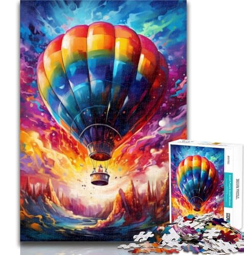 1000-teiliges Heißluftballon-Puzzle für Teenager, Lernspiele, Heimdekoration, Geschenk für die ganze Familie, 75x50cm von GOIUYTGM