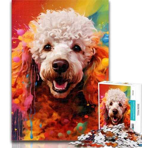 1000-teiliges Pudel-Puzzle für Teenager, Lernspiele, Heimdekoration, Geschenk für die ganze Familie, 75x50cm 1000-teiliges Pudel-Puzzle für Teenager, Lernspiele, Heimdekoration, Geschenk für die ganze Familie, 75x50cm von GOIUYTGM