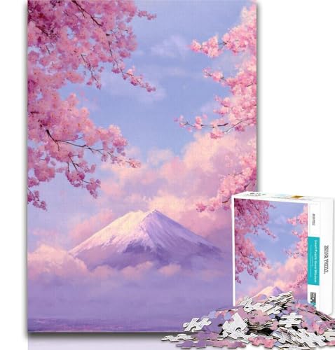 1000-teiliges Puzzle, Berg Fuji, Japan, Puzzle für Erwachsene, 1000 Teile, Lernspielzeug, Familienspiele, stärkt die Liebe zwischen Paaren, 75x50cm 1000-teiliges Puzzle, Berg Fuji, Japan, Puzzle für Erwachsene, 1000 Teile, Lernspielzeug, Familienspiele, stärkt die Liebe zwischen Paaren, 75x50cm von GOIUYTGM