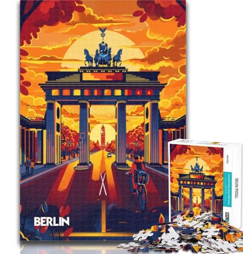 1000-teiliges Puzzle, Berlin-Sonnenuntergang, 1000-teiliges Puzzle für Erwachsene, Geschenke, Lernspielzeug, einzigartige Heimdekoration und Geschenke, 75x50cm von GOIUYTGM