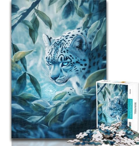 1000-teiliges Puzzle, Dschungelleopard, 1000-teiliges Puzzle für Erwachsene, Geschenke, Lernspielzeug und Spiele für Erwachsene und Jugendliche, 26x38cm von GOIUYTGM
