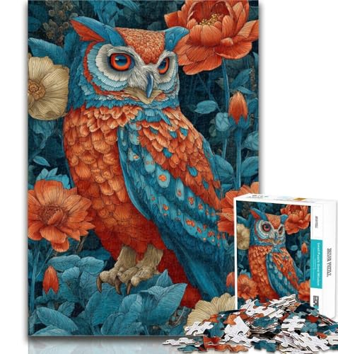 1000-teiliges Puzzle, Fantasie-Eule, 1000-teiliges Puzzle für Erwachsene und Jugendliche, Spielzeug, Lernspiele, Stressabbau, tolle Geschenke und Spielzeuge, 50x75cm von GOIUYTGM