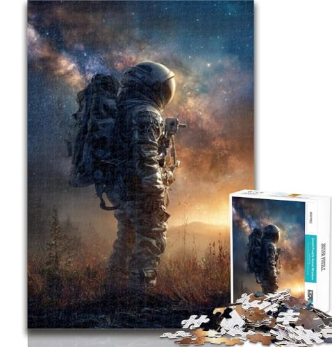 1000-teiliges Puzzle, Fantasy-Astronauten-Puzzle, 1000 Teile, Geschenk für Erwachsene, Lernspielzeug, ganze Familie, 26x38cm von GOIUYTGM