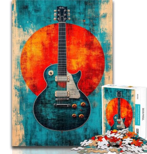 1000-teiliges Puzzle, Gitarre, 1000-teiliges Puzzle für Erwachsene, Geschenke, Lernspielzeug und Spiele für Erwachsene und Jugendliche, 26x38cm von GOIUYTGM