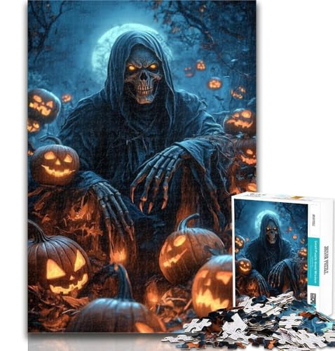 1000-teiliges Puzzle, Halloween-Skelett-Puzzle, 1000 Teile für Erwachsene und Jugendliche, entspannendes intellektuelles Lernspielzeug, Wichtelgeschenke, 50x75cm von GOIUYTGM