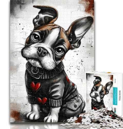 1000-teiliges Puzzle, Happy Boxer Puppy, 1000-teiliges Puzzle für Erwachsene und Jugendliche, anspruchsvolles Spiel für die ganze Familie, für Frauen, Geschenke für Männer, 26x38cm 1000-teiliges Puzzle, Happy Boxer Puppy, 1000-teiliges Puzzle für Erwachsene und Jugendliche, anspruchsvolles Spiel für die ganze Familie, für Frauen, Geschenke für Männer, 26x38cm von GOIUYTGM