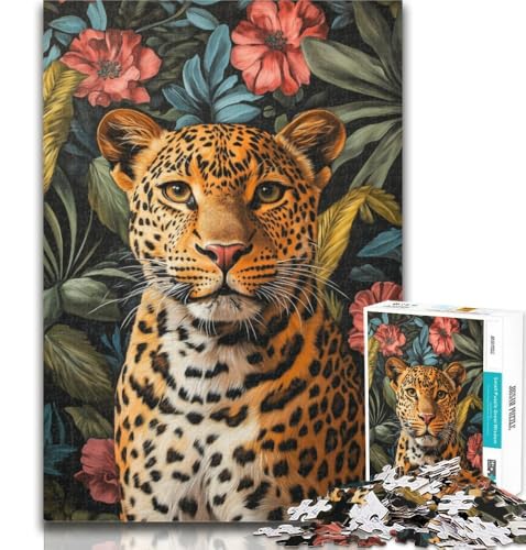 1000-teiliges Puzzle, Leopard, 1000-teiliges Puzzle für Erwachsene, Geschenke, Lernspielzeug und Spiele für Erwachsene und Jugendliche, 50x75cm von GOIUYTGM