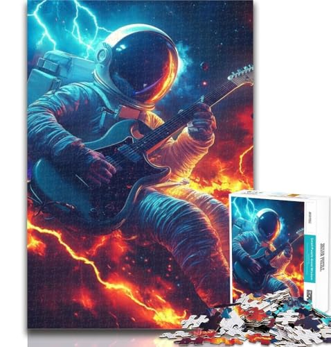 1000-teiliges Puzzle, Musik-Astronauten-Puzzle, 1000 Teile für Erwachsene und Jugendliche, Spielzeug, Lernspiele, Stressabbau, Stärkung der Liebe zwischen Paaren, 50x75cm von GOIUYTGM