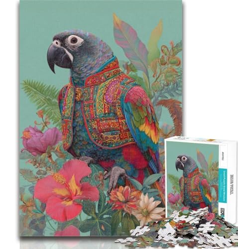 1000-teiliges Puzzle, Papagei, 1000-teiliges Puzzle für Teenager, Geschenke, stärkt die Liebe zwischen Paaren, für 14-Jährige, 50x75cm von GOIUYTGM