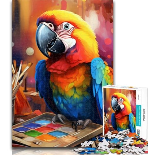 1000-teiliges Puzzle, Papagei, 1000-teiliges Puzzle für Teenager, Lernspielzeug und Spiele für Erwachsene und Teenager, 26x38cm von GOIUYTGM