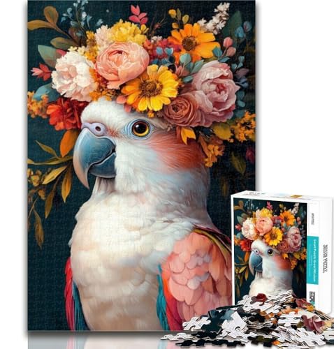 1000-teiliges Puzzle, Papagei und Blumen, 1000-teiliges Puzzle für Teenager, Lernspielzeug, einzigartige Heimdekoration und Geschenke, 50x75cm 1000-teiliges Puzzle, Papagei und Blumen, 1000-teiliges Puzzle für Teenager, Lernspielzeug, einzigartige Heimdekoration und Geschenke, 50x75cm von GOIUYTGM