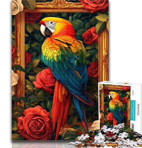 1000-teiliges Puzzle, Papageien-Puzzle, 1000 Teile für Erwachsene, lustige Aktivität für zu Hause, Spielzeug für Regentage, Geburtstagsgeschenke, 50x75cm von GOIUYTGM