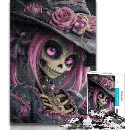 1000-teiliges Puzzle, Skelett, 1000-teiliges Puzzle für Erwachsene, Geschenke, Lernspielzeug und Spiele für Erwachsene und Jugendliche, 26x38cm von GOIUYTGM