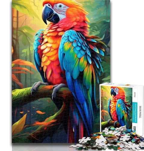 1000-teiliges Puzzle, bunter Papagei, Puzzles für Erwachsene und Jugendliche, 1000 Teile, Spielzeug, Lernspiele, Stressabbau, Stärkung der Liebe zwischen Paaren, 50x75cm 1000-teiliges Puzzle, bunter Papagei, Puzzles für Erwachsene und Jugendliche, 1000 Teile, Spielzeug, Lernspiele, Stressabbau, Stärkung der Liebe zwischen Paaren, 50x75cm von GOIUYTGM