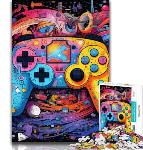1000-teiliges Puzzle, buntes Spiel, 1000-teiliges Puzzle für Erwachsene und Jugendliche, Spielzeug, Lernspiele, stressabbauende Wanddekoration, 26x38cm von GOIUYTGM