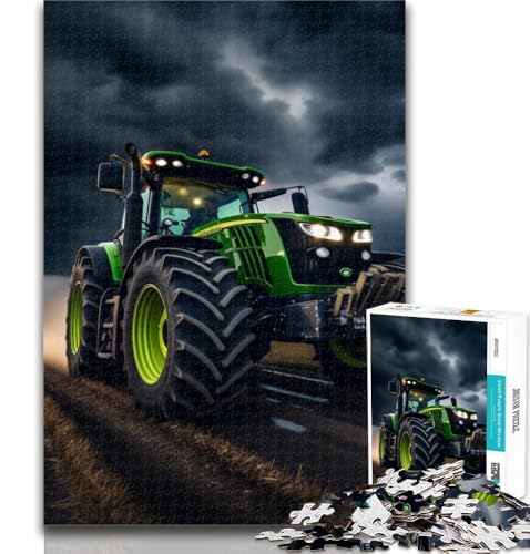 1000-teiliges Puzzle, buntes Traktor-Puzzle für Teenager, Lernspiele, Heimdekoration, Geschenk für die ganze Familie, 26x38cm von GOIUYTGM