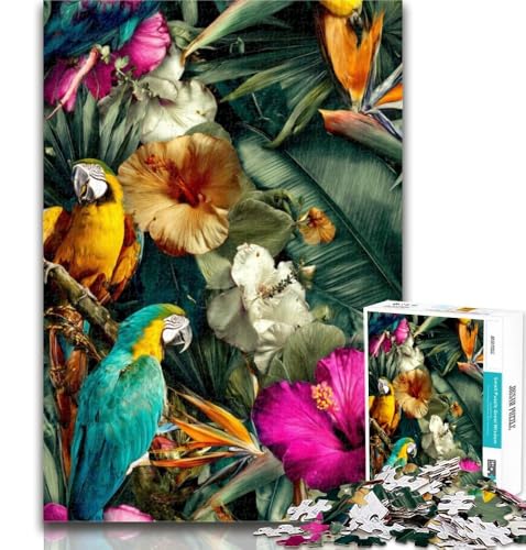 1000-teiliges Puzzle, tropischer Papagei, 1000-teiliges Puzzle für Erwachsene und Jugendliche, anspruchsvolles Spiel und Familienspiel, Wichtelgeschenke, 26x38cm 1000-teiliges Puzzle, tropischer Papagei, 1000-teiliges Puzzle für Erwachsene und Jugendliche, anspruchsvolles Spiel und Familienspiel, Wichtelgeschenke, 26x38cm von GOIUYTGM