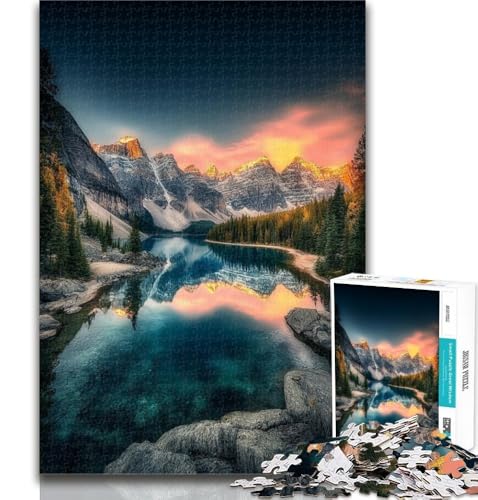 1000-teiliges Puzzle, wunderschöne Berge und Seen, Puzzle 1000 Teile für Erwachsene und Jugendliche, Spielzeug, Lernspiele, Stressabbau, Stärkung der Liebe zwischen Paaren, 26x38cm 1000-teiliges Puzzle, wunderschöne Berge und Seen, Puzzle 1000 Teile für Erwachsene und Jugendliche, Spielzeug, Lernspiele, Stressabbau, Stärkung der Liebe zwischen Paaren, 26x38cm von GOIUYTGM