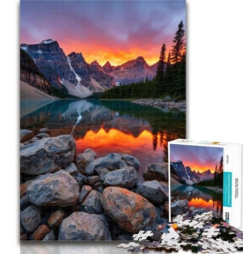 1000-teiliges Puzzle, wunderschöne Berge und Seen, Puzzle 1000 Teile für Erwachsene und Jugendliche, Spielzeug, Lernspiele, Stressabbau, Stärkung der Liebe zwischen Paaren, 26x38cm 1000-teiliges Puzzle, wunderschöne Berge und Seen, Puzzle 1000 Teile für Erwachsene und Jugendliche, Spielzeug, Lernspiele, Stressabbau, Stärkung der Liebe zwischen Paaren, 26x38cm von GOIUYTGM