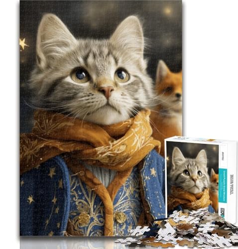1000-teiliges Puzzle „Der kleine Prinz“ mit Katzenmotiv, 1000 Teile für Erwachsene, interessante Stressreduzierung, Eltern-Kind-Interaktion, 26x38cm 1000-teiliges Puzzle „Der kleine Prinz“ mit Katzenmotiv, 1000 Teile für Erwachsene, interessante Stressreduzierung, Eltern-Kind-Interaktion, 26x38cm von GOIUYTGM