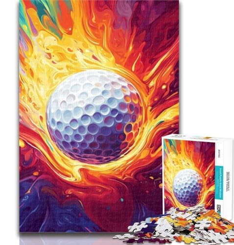 1000-teiliges Puzzle „Feuergolf“ für Teenager, 1000 Teile, pädagogisches Spielzeug zum Stressabbau, tolle Geschenke und Spielzeuge, 26x38cm von GOIUYTGM