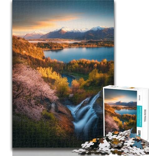 1000-teiliges Puzzle „Schöne Berge und Seen“, 1000-teiliges Puzzle für Jugendliche, Lernspiel, Herausforderungsspielzeug für Frauen und Männer, 26x38cm 1000-teiliges Puzzle „Schöne Berge und Seen“, 1000-teiliges Puzzle für Jugendliche, Lernspiel, Herausforderungsspielzeug für Frauen und Männer, 26x38cm von GOIUYTGM