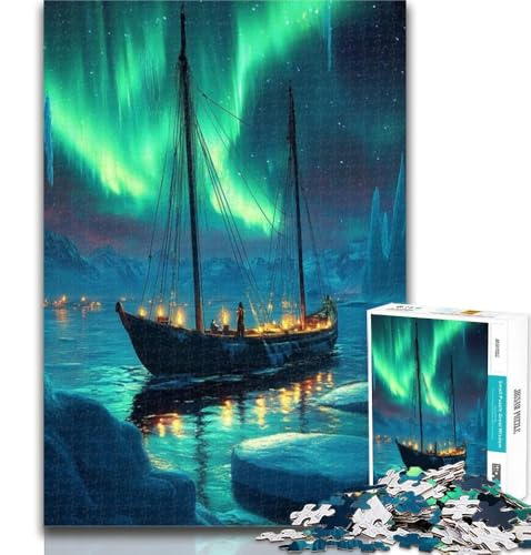 1000-teiliges Puzzle „Segeln unter der Aurora“, Puzzle mit 1000 Teilen für Erwachsene, Geschenke, Lernspielzeug, ganze Familie, 26x38cm 1000-teiliges Puzzle „Segeln unter der Aurora“, Puzzle mit 1000 Teilen für Erwachsene, Geschenke, Lernspielzeug, ganze Familie, 26x38cm von GOIUYTGM