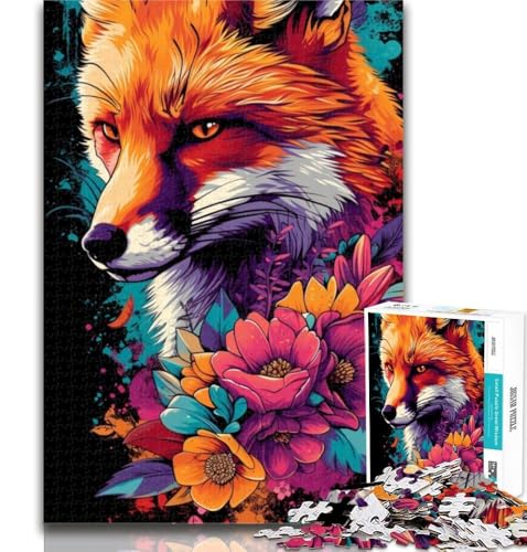 1000-teiliges Puzzle „Space Fox“, 1000 Teile für Erwachsene, lustige Aktivität für zu Hause, Spielzeug für Regentage, Geburtstagsgeschenke, 26x38cm von GOIUYTGM