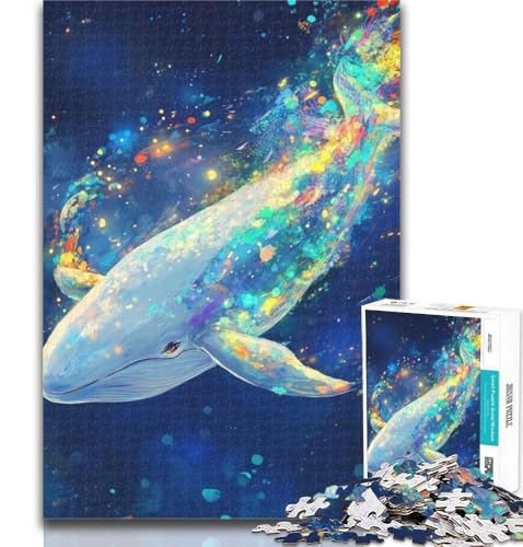 1000-teiliges Puzzle „Weltraumwal“ für Teenager, 1000 Teile, pädagogisches Spielzeug zum Stressabbau, tolle Geschenke und Spielzeuge, 26x38cm von GOIUYTGM