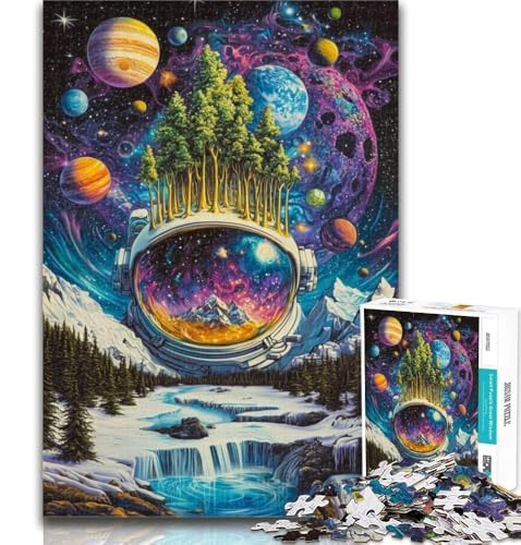 1000-teiliges Puzzle Astronautenberge, 1000-teiliges Puzzle, Lernspiel für Geburtstag, Weihnachten für und ab 14 Jahren, 26x38cm von GOIUYTGM