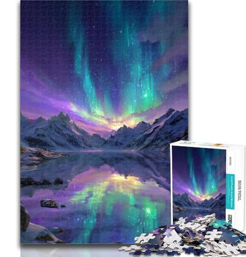 1000-teiliges Puzzle Aurora für Teenager, 1000 Teile, Entspannungsspiele ganze Familie, 50x75cm 1000-teiliges Puzzle Aurora für Teenager, 1000 Teile, Entspannungsspiele ganze Familie, 50x75cm von GOIUYTGM