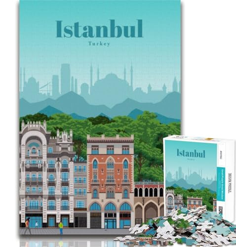 1000-teiliges Puzzle Besuchen Sie Istanbul für Erwachsene, ganze Familie, geeignet für und ab 14 Jahren, 26x38cm 1000-teiliges Puzzle Besuchen Sie Istanbul für Erwachsene, ganze Familie, geeignet für und ab 14 Jahren, 26x38cm von GOIUYTGM