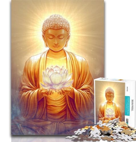 1000-teiliges Puzzle Buddhistische Kunst für Erwachsene, ganze Familie, geeignet für und ab 14 Jahren, 26x38cm 1000-teiliges Puzzle Buddhistische Kunst für Erwachsene, ganze Familie, geeignet für und ab 14 Jahren, 26x38cm von GOIUYTGM