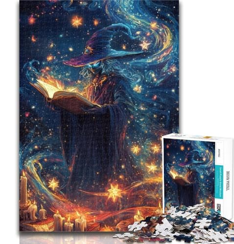 1000-teiliges Puzzle Cosmic Wizard, 1000 Teile für Erwachsene und Jugendliche, Spielzeug, intellektuelles Spiel, Künstlersammlung, bildende Kunst, 50x75cm von GOIUYTGM