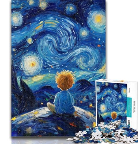 1000-teiliges Puzzle Der kleine Prinz des Nachthimmels für Erwachsene, 1000 Teile, Lernspiele, Heimdekoration, Künstlersammlung, Bildende Kunst, 50x75cm 1000-teiliges Puzzle Der kleine Prinz des Nachthimmels für Erwachsene, 1000 Teile, Lernspiele, Heimdekoration, Künstlersammlung, Bildende Kunst, 50x75cm von GOIUYTGM