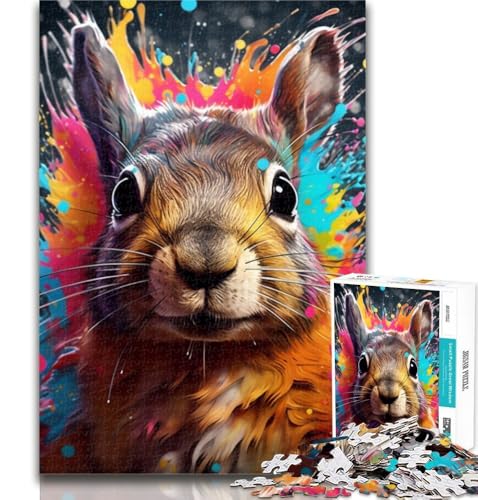 1000-teiliges Puzzle Eichhörnchen 1000-teiliges Puzzle für Teenager, Lernspielzeug und Spiele für Erwachsene und Teenager 75x50cm von GOIUYTGM