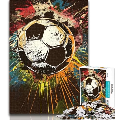 1000-teiliges Puzzle Fußball 1000-teiliges Puzzle für Erwachsene und Jugendliche, Spielzeug, Lernspiele, Stressabbau, tolle Geschenke und Spielzeuge, 50x75cm 1000-teiliges Puzzle Fußball 1000-teiliges Puzzle für Erwachsene und Jugendliche, Spielzeug, Lernspiele, Stressabbau, tolle Geschenke und Spielzeuge, 50x75cm von GOIUYTGM