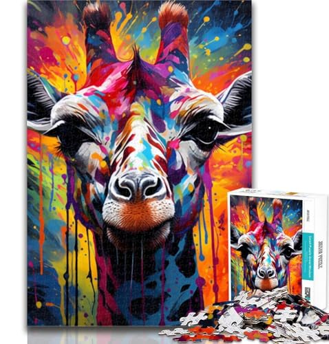 1000-teiliges Puzzle Giraffe, 1000-teiliges Puzzle für Teenager, Lernspielzeug und Spiele für Erwachsene und Teenager, 75x50cm 1000-teiliges Puzzle Giraffe, 1000-teiliges Puzzle für Teenager, Lernspielzeug und Spiele für Erwachsene und Teenager, 75x50cm von GOIUYTGM