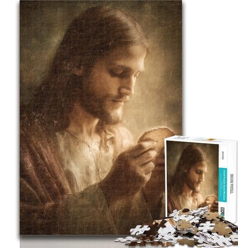 1000-teiliges Puzzle Jesus für Erwachsene, 1000 Teile, Spielzeug, Lernspiele, Stressabbau, tolle Geschenke und Spielzeuge, 50x75cm von GOIUYTGM