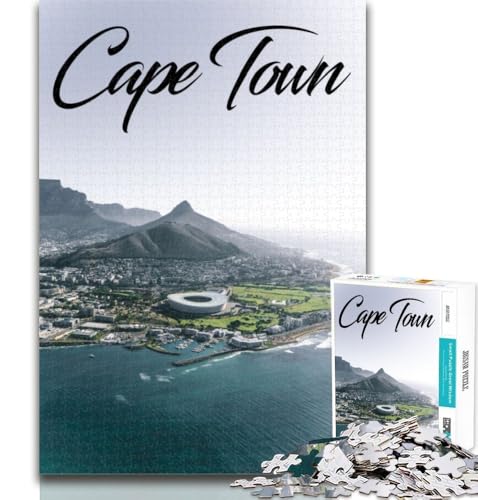 1000-teiliges Puzzle Kapstadt für Erwachsene, ganze Familie, geeignet für Kinder ab 14 Jahren, 26x38cm 1000-teiliges Puzzle Kapstadt für Erwachsene, ganze Familie, geeignet für Kinder ab 14 Jahren, 26x38cm von GOIUYTGM