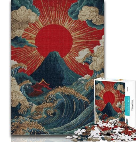 1000-teiliges Puzzle Krähe Steht auf einem Buch, Puzzle für Erwachsene, 1000 Teile, schwierig, interessant, Stressabbau, Eltern-Kind-Interaktion, 50x75cm von GOIUYTGM