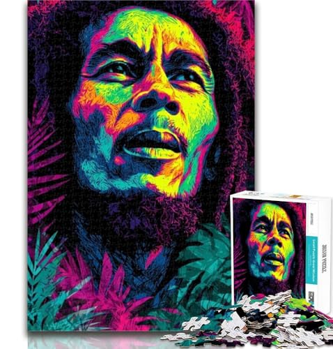 1000-teiliges Puzzle Marijuana Man, 1000 Teile für Teenager, Spielzeug, Lernspiele, Stressabbau, einzigartige Heimdekoration und Geschenke, 50x75cm von GOIUYTGM
