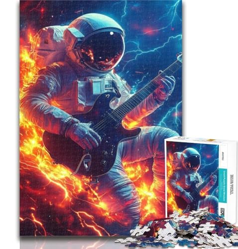 1000-teiliges Puzzle Musik-Astronaut, 1000-teiliges Puzzle, Lernspiel für Geburtstag, Weihnachten für und ab 14 Jahren, 50x75cm von GOIUYTGM