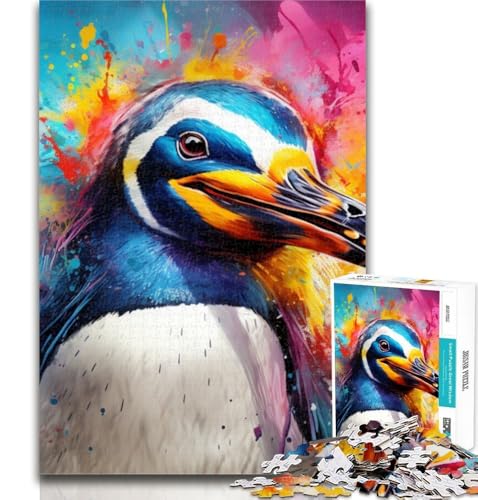 1000-teiliges Puzzle Pinguin, 1000-teiliges Puzzle für Teenager, Lernspielzeug und Spiele für Erwachsene und Teenager, 26x38cm von GOIUYTGM