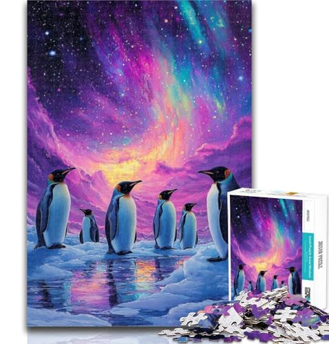 1000-teiliges Puzzle Pinguine unter der Aurora, Puzzle für Erwachsene, 1000 Teile, Lernspiel für Geburtstag, Weihnachten und ab 14 Jahren, 50x75cm 1000-teiliges Puzzle Pinguine unter der Aurora, Puzzle für Erwachsene, 1000 Teile, Lernspiel für Geburtstag, Weihnachten und ab 14 Jahren, 50x75cm von GOIUYTGM