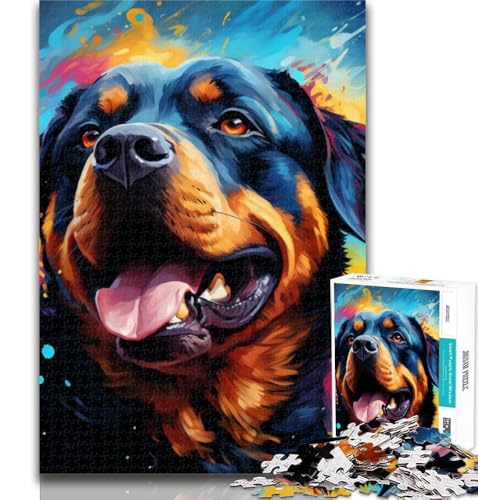 1000-teiliges Puzzle Rottweiler 1000-teiliges Puzzle für Teenager, Lernspielzeug und Spiele für Erwachsene und Teenager 75x50cm 1000-teiliges Puzzle Rottweiler 1000-teiliges Puzzle für Teenager, Lernspielzeug und Spiele für Erwachsene und Teenager 75x50cm von GOIUYTGM