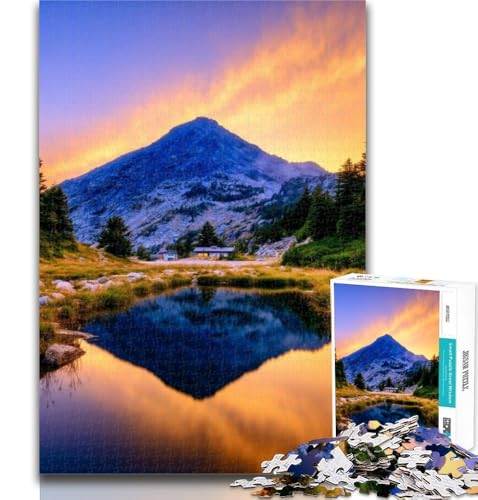 1000-teiliges Puzzle Schöne Berge und Seen für Teenager, 1000 Teile, Dekomprimierendes intellektuelles Lernspielzeug, Geburtstagsgeschenk, Geschenke, 50x75cm von GOIUYTGM