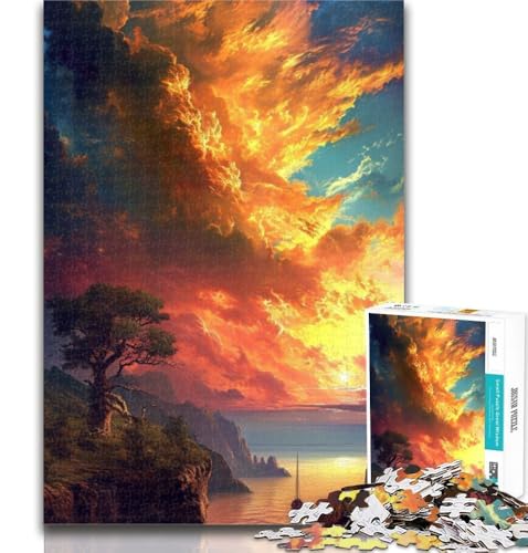 1000-teiliges Puzzle Sonnenuntergang in den Bergen für Teenager, Spielzeug, Lernspiele, Stressabbau, Eltern-Kind-Interaktion, 50x75cm 1000-teiliges Puzzle Sonnenuntergang in den Bergen für Teenager, Spielzeug, Lernspiele, Stressabbau, Eltern-Kind-Interaktion, 50x75cm von GOIUYTGM